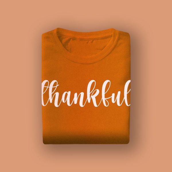 Printed Orange Tshirt